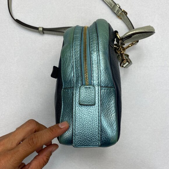 Coach Andi Midnight/Multi Mini Metallic Blue Backpack - Picture 7 of 16